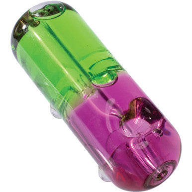 4.2in Violet Pink Glycerin Pill Hand Pipe by Connection Store - Old HBH Wholesale - Wholesale