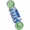 5.7in Green Coil Glycerin Hand Pipe by Connection Store - Old HBH Wholesale - Wholesale