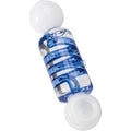 5.7in Jade White Coil Glycerin Hand Pipe by Green Flower - Wholesale