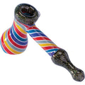 5in Mix Stripe Dicro Hand Bubbler Pipe by Connection Store - Old HBH Wholesale - Wholesale