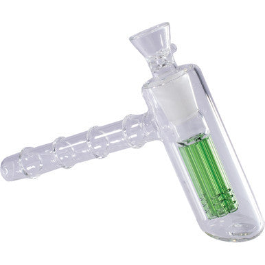 7in Green Matrix Perc Torus Hand Bubbler Pipe by Green Flower - Wholesale