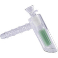 7in Light Green Matrix Perc Torus Hand Bubbler Pipe by Green Flower - Wholesale