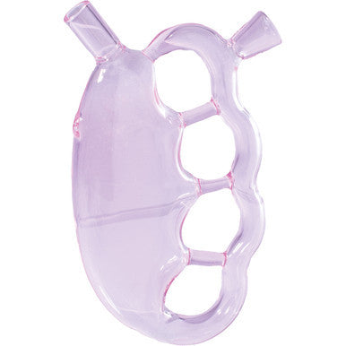 6in Pink Knuckle Hand Bubbler Pipe by Connection Store - Old HBH Wholesale - Wholesale