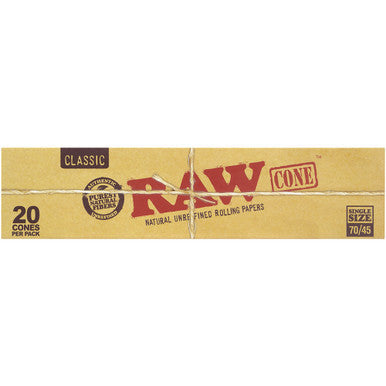 12 Ct. 20pk Raw Classic Cone - 70mm/45mm by RAW - Wholesale