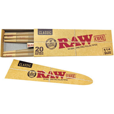12 Ct. 20pk Raw Classic Cone - 1.25" by Raw - Wholesale