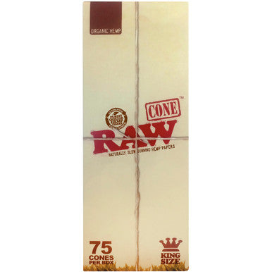 75 Ct. Raw Org Hemp Cone - King Size by Raw - Wholesale