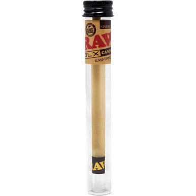 12 Ct. Raw DLX Cannon Size Cones with Glass Tips by RAW - Wholesale