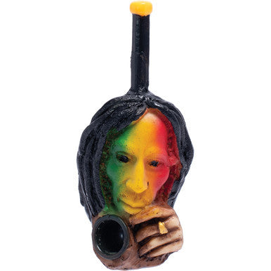 Rasta Skelton Thinker Novelty Resin Pipe by Connection Store - Old HBH Wholesale - Wholesale