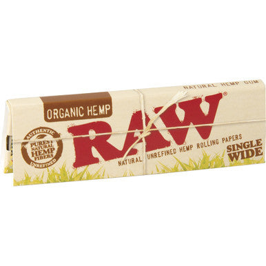 50 Ct. Raw Organic Paper Single Wide Single Window by Raw - Wholesale