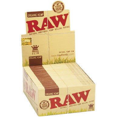 50 Ct. Raw Organic Papers King Size Slim by Raw - Wholesale