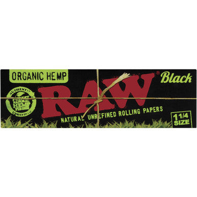 24 Ct. Raw Black Organic Hemp -  1.25" by Raw - Wholesale