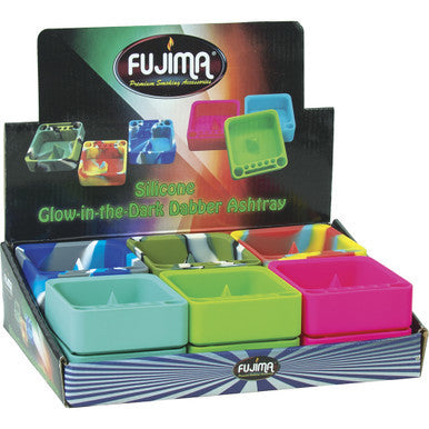 12ct. G / D Square Silicone Ashtray by Fujima - Wholesale