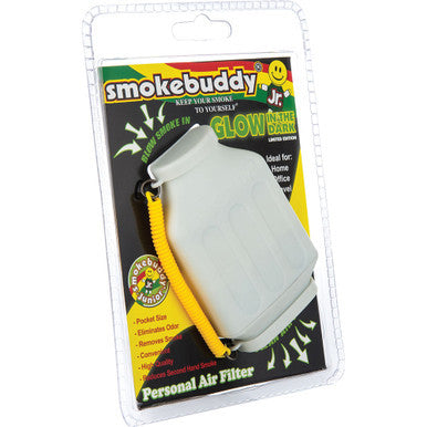 White Glow in Dark Edition Smokebuddy Junior by Connection Store - Old HBH Wholesale - Wholesale