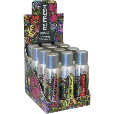 12ct. 4oz. Asst Re-fresh Smoke Odor Eliminator by Honeybee Herb Wholesale - Wholesale