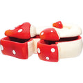 6In Large Red Triple Mushroom Stash Box by Connection Store - Old HBH Wholesale - Wholesale