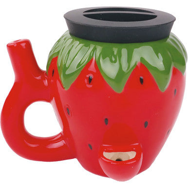 3.9In Pipe Jar - Red Strawberry by Fujima - Wholesale