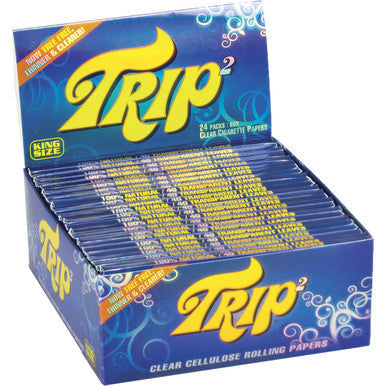 24 Ct. Trip 203 Clear Paper King Size by Connection Store - Old HBH Wholesale - Wholesale