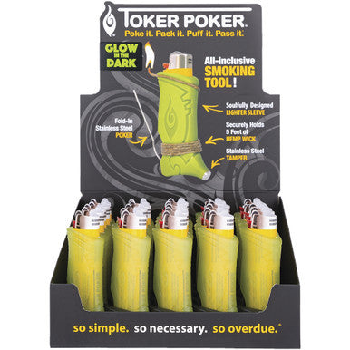 25Ct. Toker Poker Glow in Dark (Lighters Not by Toker Poker - Wholesale
