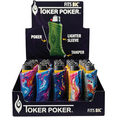 25Ct Toker Poker - Vibrant Visions (Lighters Not by Toker Poker - Wholesale