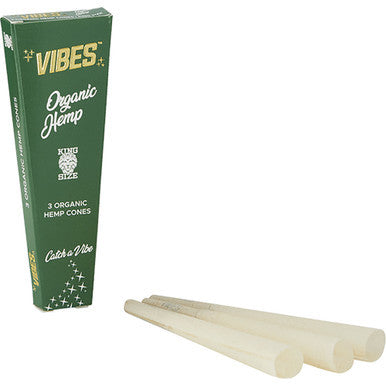30 Ct. Vibes Org Hemp Cone King Size by VIBES - Wholesale