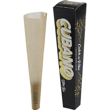 24 Ct. Vibes Ultra Thin Cubano Cone King Size by Vibes - Wholesale
