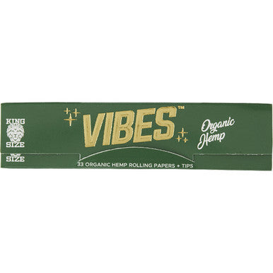 24 Ct. Vibes Org Hemp King Size with Tips by Vibes - Wholesale