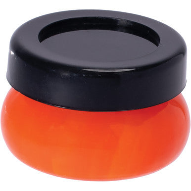 1.6In Orange Boro Glass Jar With Silicone Top - Us Color by Connection Store - Old HBH Wholesale - Wholesale