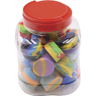 30Ct. Silicone Asst. Color Oil Container by Green Flower - Wholesale
