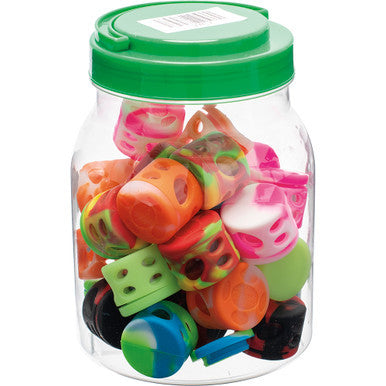 30Ct. Silicone Covered Glass Oil Container - Honey Comb by Connection Store - Old HBH Wholesale - Wholesale