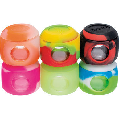 30Ct. Silicone Covered Glass Oil Container - Oval by Connection Store - Old HBH Wholesale - Wholesale