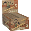 24 Ct. 3pk. Unbleached Zig Zag King Size Cones by Zig Zag - Wholesale