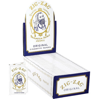 24 Ct. Zag White Rolling Paper 24 by Zig-Zag - Wholesale
