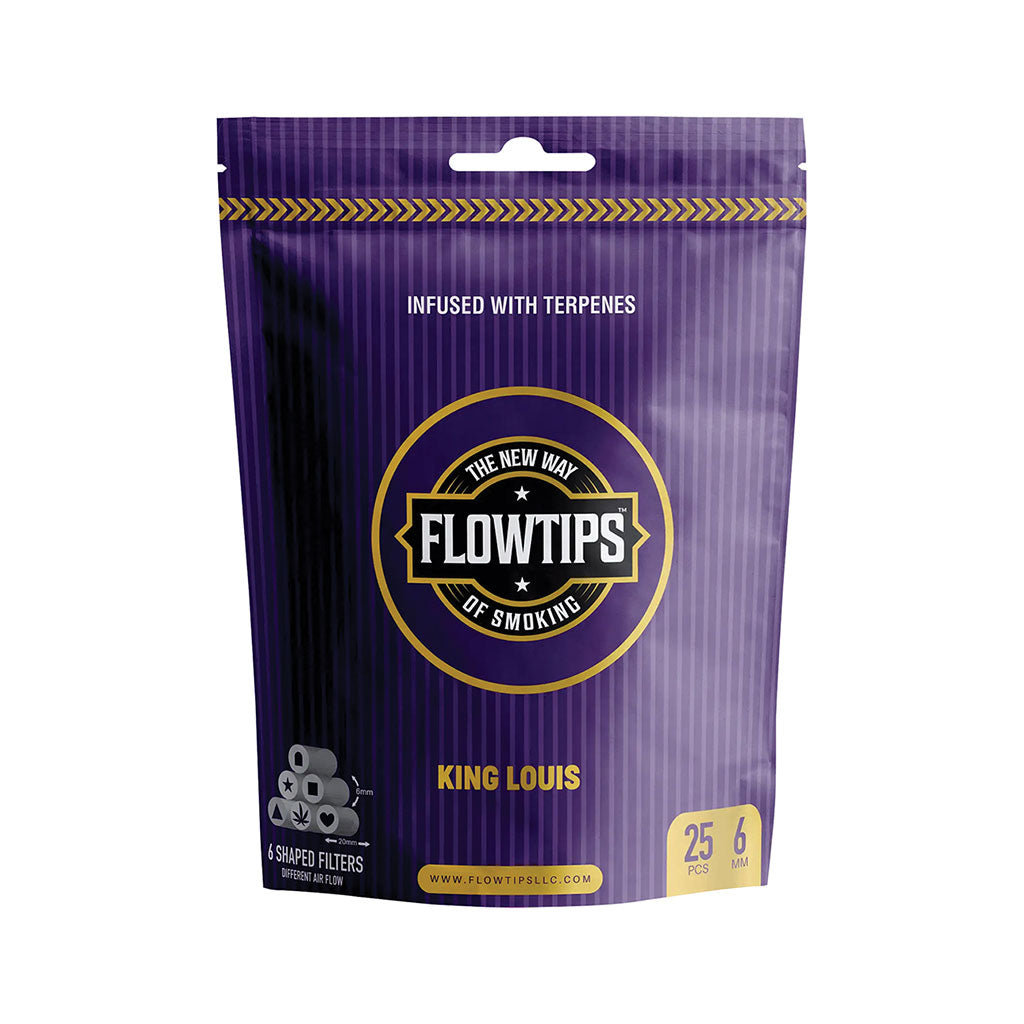 10ct FlowTips King Louis Terpene Shaped 6mm Filter Tips (25c by Flowtips - Wholesale