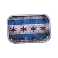 Small Chicago Skyline / Flag Rolling Tray by Fujima - Wholesale