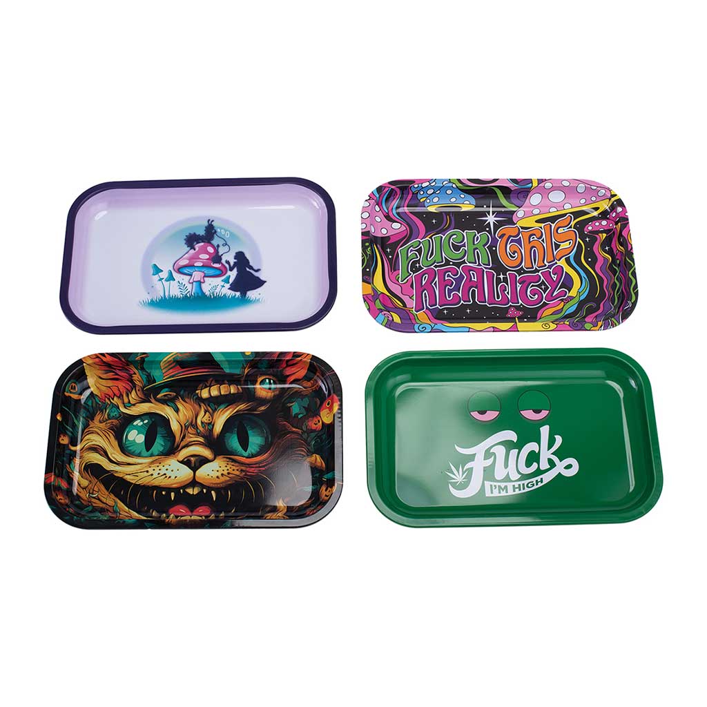 25ct Assorted Small Size Rolling Trays Wholesale | Fujima