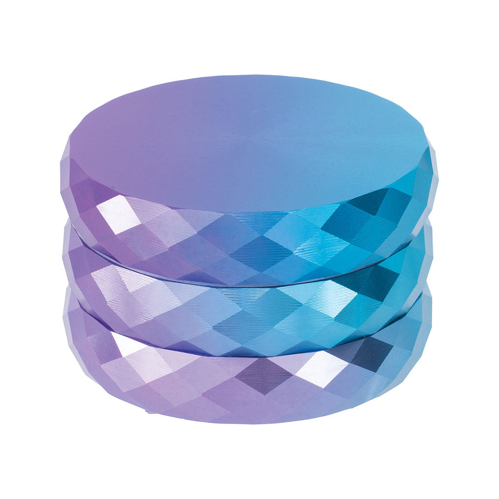 Purple Spectrum Diamond Pattern Cut Grinder by Green Flower - Wholesale