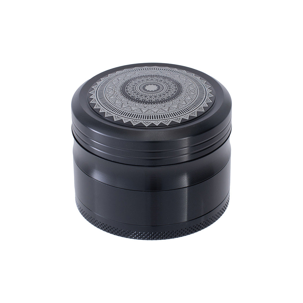 Black Mandela Design Grinder by Green Flower - Wholesale