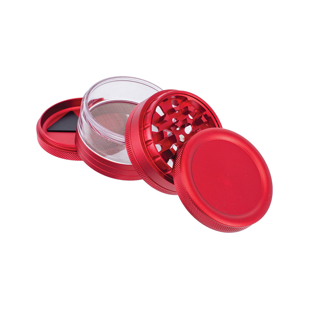 Black See Through Chamber Grinder Wholesale | Green Flower