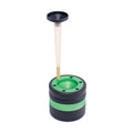 Green Aluminium Grinder w/ Cone Holder & Funnel by Green Flower - Wholesale