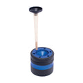 Blue Aluminium Grinder w/ Cone Holder & Funnel by Green Flower - Wholesale