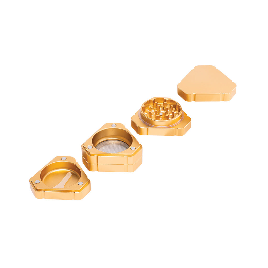 63mm Gold Triangle 1-Click Magnetic Grinder Wholesale