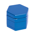 55mm Blue Hexagon 1-Click Magnetic Grinder by Green Flower - Wholesale