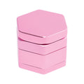 55mm Pink Hexagon 1-Click Magnetic Grinder by Green Flower - Wholesale