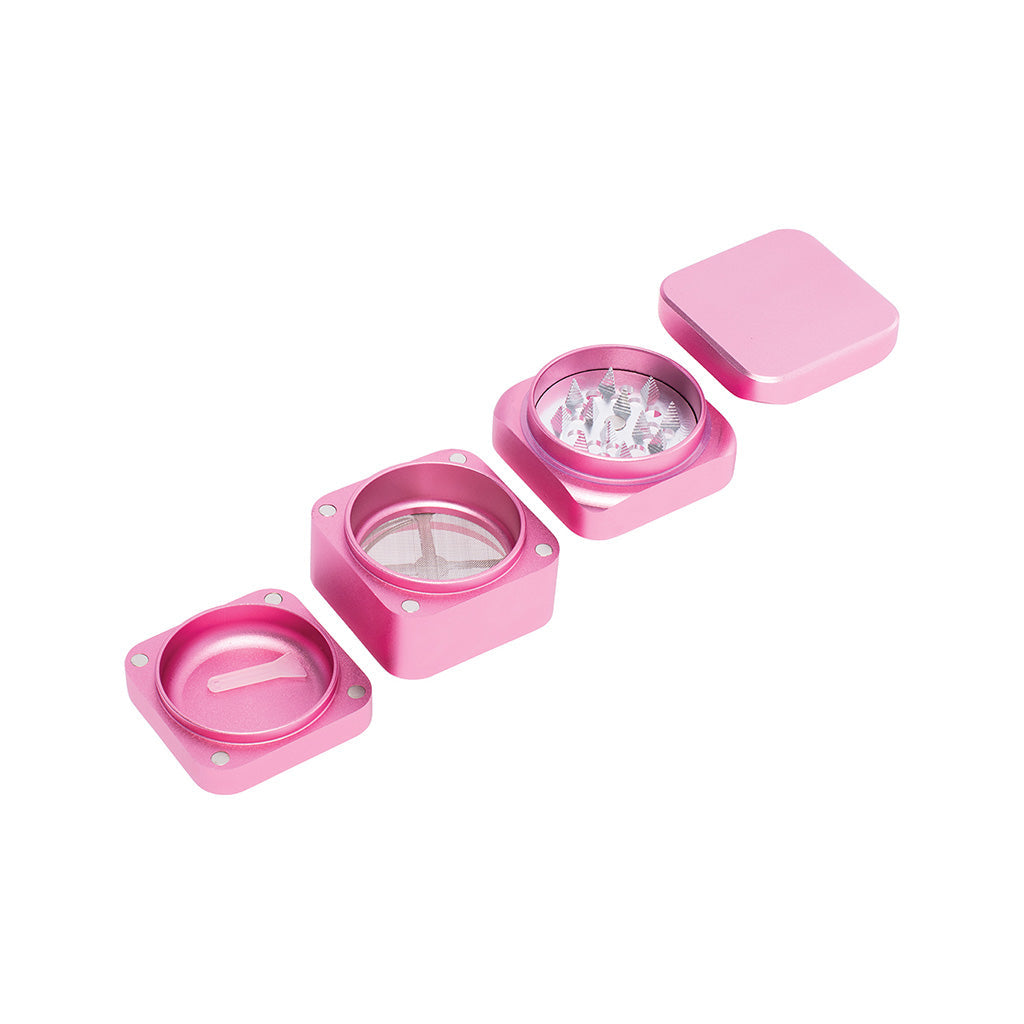 55mm Pink Square 1-Click Magnetic Grinder Wholesale