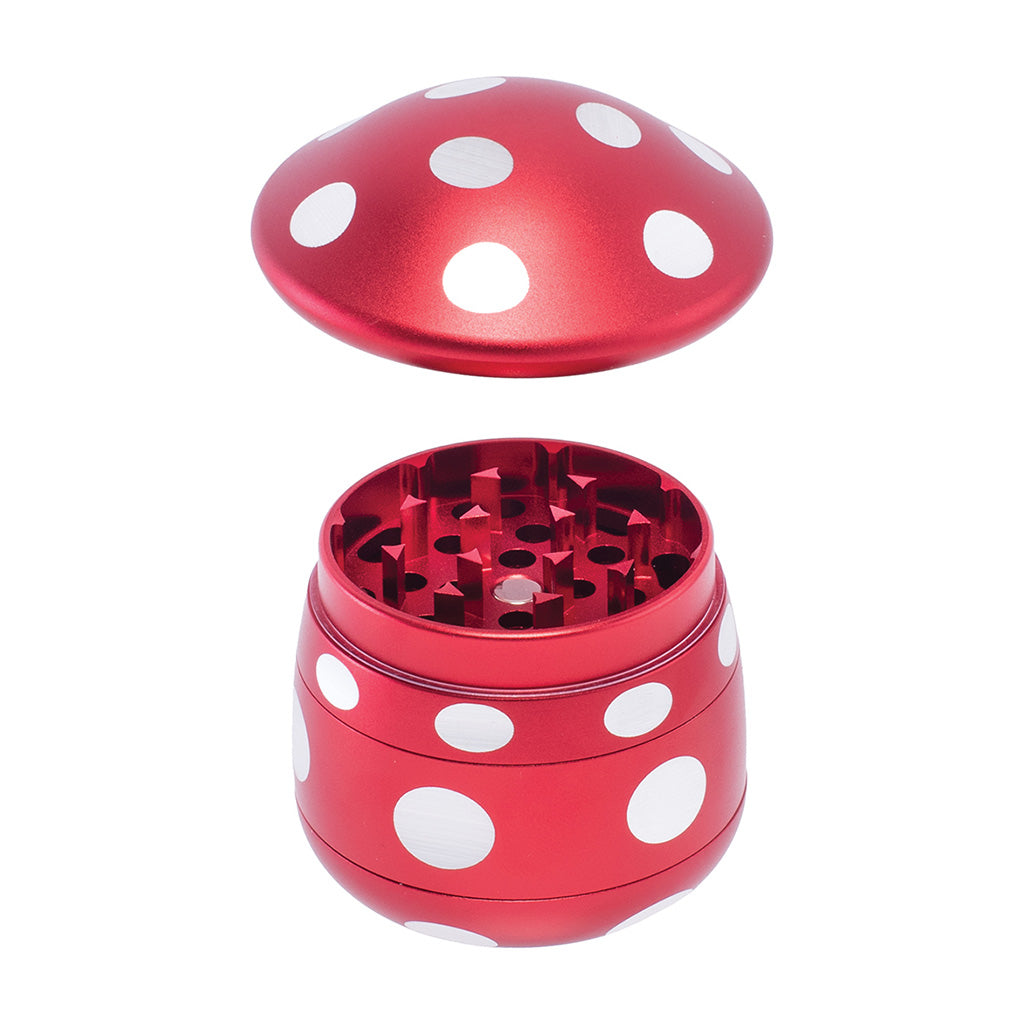 6ct Mushroom Aluminium Grinder by Green Flower - Wholesale