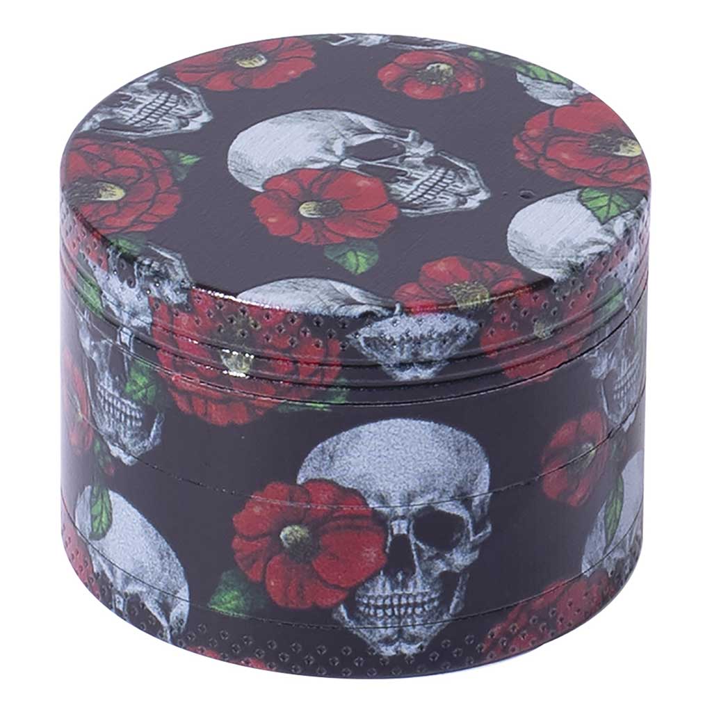 12ct 4-Part Skull Design Grinder - 50mm Wholesale | Green Flower