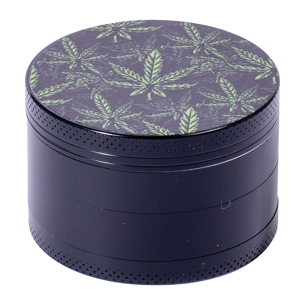 6ct. 63mm Leaf Design Grinder by Green Flower - Wholesale