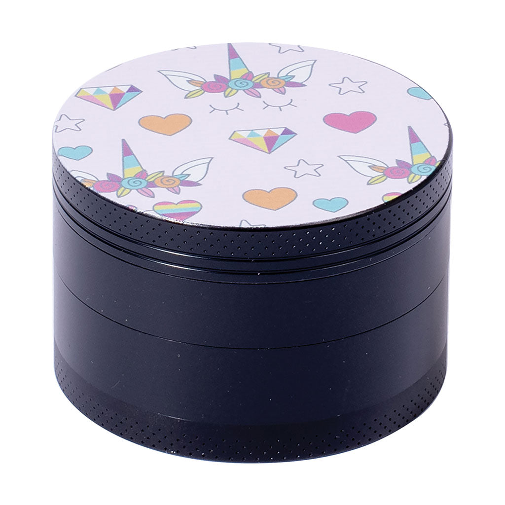 6ct. 63mm Girly Design Grinder Wholesale | Green Flower