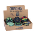 6ct. 63mm Leaf Design Grinder by Green Flower - Wholesale