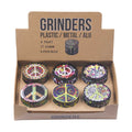 6ct. 63mm Peace Design Grinder by Green Flower - Wholesale
